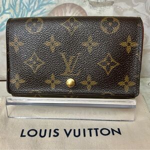 Louis Vuitton Monogram Porte Monnaie Tresor Wallet